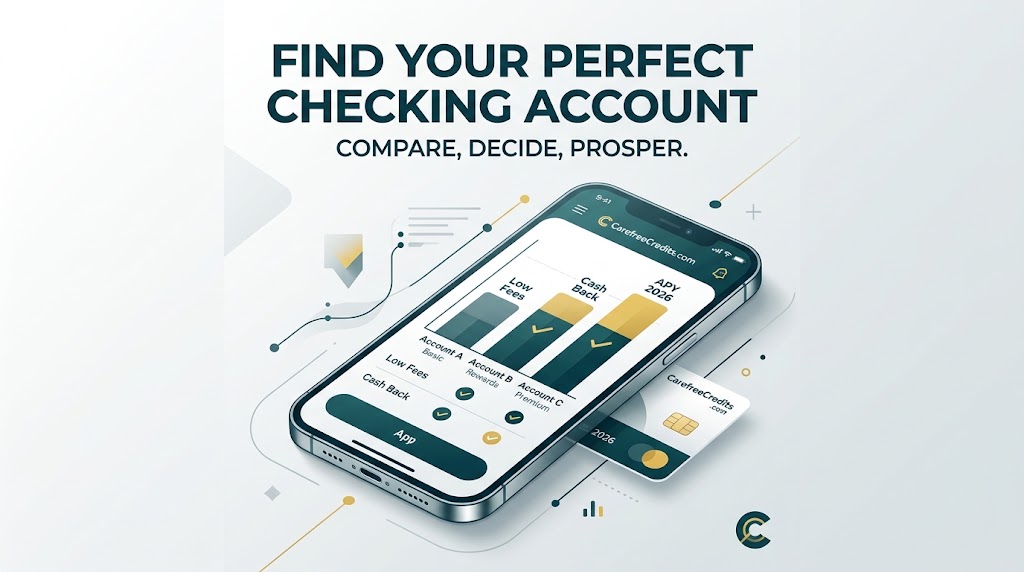 Abstract illustration of a wallet and rising bars for checking accounts